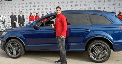 James Rodríguez conducía un Audi. James Rodríguez conducía un Audi.