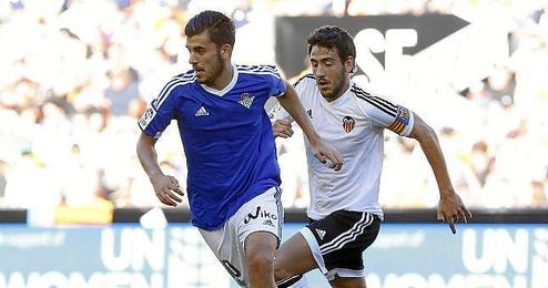 Imagen del partido de ida entre el Valencia y el Real Betis. Imagen del partido de ida entre el Valencia y el Real Betis.