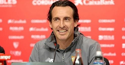 Emery en rueda de prensa. Emery en rueda de prensa.