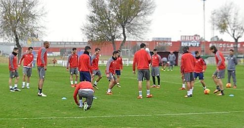 Imagen del entrenamiento de hoy jueves. Imagen del entrenamiento de hoy jueves.