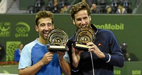 Feliciano y Marc López campeones en Doha. Feliciano y Marc López campeones en Doha.