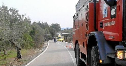 Imagen del lugar del accidente. Imagen del lugar del accidente.