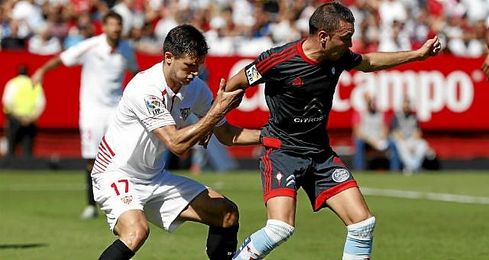 Imagen del partido de ida del campeonato liguero entre el Sevilla FC y Celta de Vigo. Imagen del partido de ida del campeonato liguero entre el Sevilla FC y Celta de Vigo.