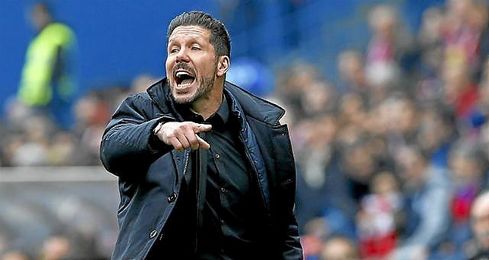 El ´Cholo´ se pone a cien. El ´Cholo´ se pone a cien.