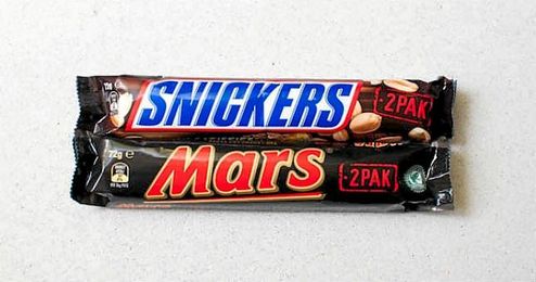 En la imagen, los modelos de chocolatinas que han sido retirados del mercado. En la imagen, los modelos de chocolatinas que han sido retirados del mercado.