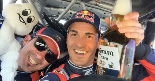 Dani Sordo celebró el podio, pero al final ha sido cuarto. Dani Sordo celebró el podio, pero al final ha sido cuarto.