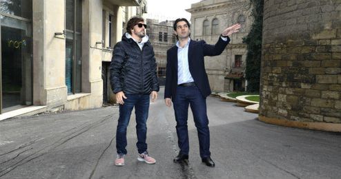 Fernando Alonso, visitando el trazado del Gran Premio de Bakú. Fernando Alonso, visitando el trazado del Gran Premio de Bakú.