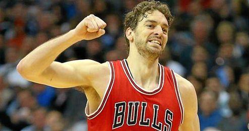 En la imagen, Pau Gasol vistiendo la camiseta de los Chicago Bulls. En la imagen, Pau Gasol vistiendo la camiseta de los Chicago Bulls.