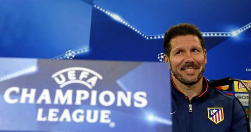 En la imagen, Simeone en rueda de prensa. En la imagen, Simeone en rueda de prensa.