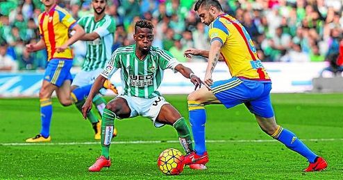 Musonda, en su debut con el Betis ante el Valencia. Musonda, en su debut con el Betis ante el Valencia.