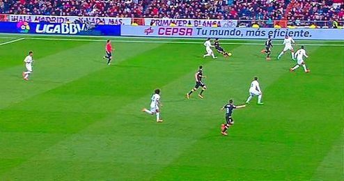 Gameiro partía en posición legal. Gameiro partía en posición legal.