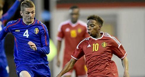Musonda, con la sub 21 de Bélgica. Musonda, con la sub 21 de Bélgica.