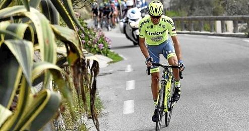 En la imagen, el ciclista español de Tinkoff, Alberto Contador. En la imagen, el ciclista español de Tinkoff, Alberto Contador.