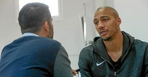 N´Zonzi, durante su entrevista con ESTADIO Deportivo. N´Zonzi, durante su entrevista con ESTADIO Deportivo.