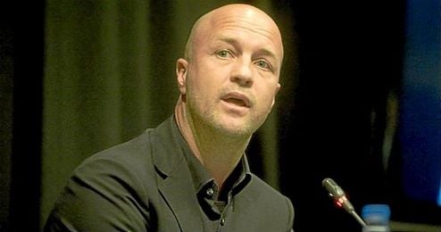 Jordi Cruyff, durante su comparecencia ante los medios. Jordi Cruyff, durante su comparecencia ante los medios.