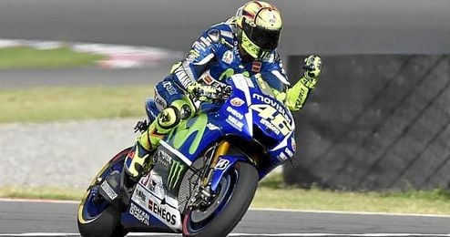 Rossi, sobre su Yamaha. Rossi, sobre su Yamaha.