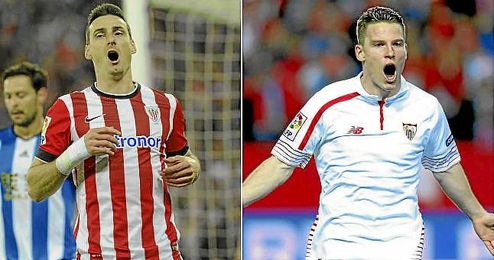 Aduriz y Gameiro, dos de los delanteros más en forma de la Europa League. Aduriz y Gameiro, dos de los delanteros más en forma de la Europa League.
