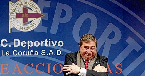 En la imagen, Lendoiro cuando aún era Presidente del Deportivo. En la imagen, Lendoiro cuando aún era Presidente del Deportivo.