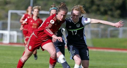 Imagen del duelo entre España e Irlanda. Imagen del duelo entre España e Irlanda.