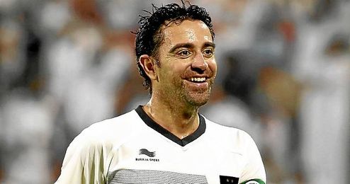 Xavi con la camiseta de Al Sadd Xavi con la camiseta de Al Sadd