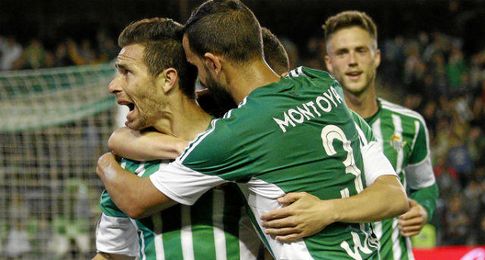 Rubén Castro, celebrando su gol ante el Levante. Rubén Castro, celebrando su gol ante el Levante.