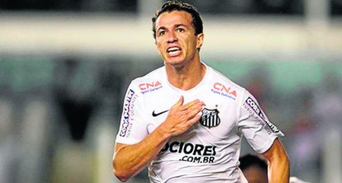 Damiao, con el Santos. Damiao, con el Santos.