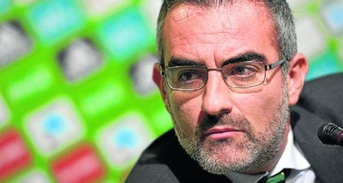 Macià, durante una rueda de prensa. Macià, durante una rueda de prensa.