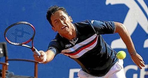 Almagro durante el partido Almagro durante el partido