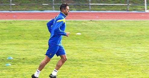 Benítez en el entrenamiento Benítez en el entrenamiento