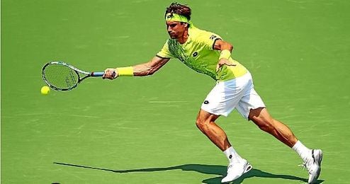 David Ferrer durante el Miami Open David Ferrer durante el Miami Open