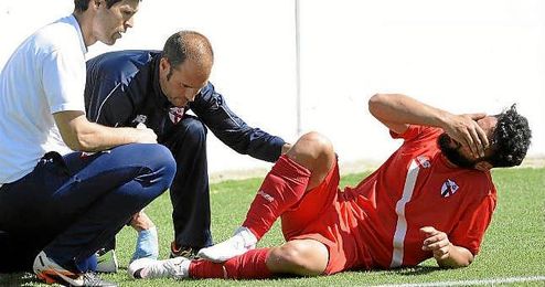 Ivi se retiró tras la celebración del gol de Curro. Ivi se retiró tras la celebración del gol de Curro.