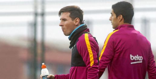 Messi y Luis Suárez llegan en plena forma. Messi y Luis Suárez llegan en plena forma.