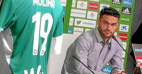 Jorge Molina, en sala de prensa. Jorge Molina, en sala de prensa.