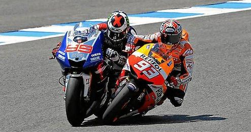 Pol Espargaró (Yamaha) y Héctor Barberá (Ducati) buscarán continuar sumando puntos para afianzarse entre los ocho mejores del Mundial. Pol Espargaró (Yamaha) y Héctor Barberá (Ducati) buscarán continuar sumando puntos para afianzarse entre los ocho mejores del Mundial.
