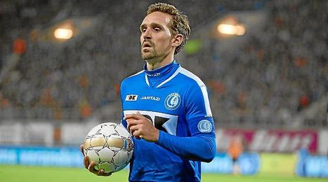 Sven Kums, en un partido con el Gent belga. Sven Kums, en un partido con el Gent belga.