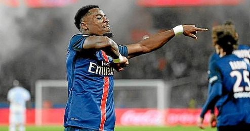 Serge Aurier, con la camiseta del PSG. Serge Aurier, con la camiseta del PSG.