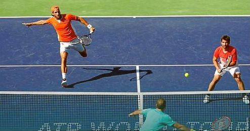 A la semifinal de dobles con Feliciano y Marc López A la semifinal de dobles con Feliciano y Marc López