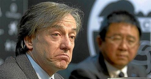 García Pitarch, en una rueda de prensa en Valencia. García Pitarch, en una rueda de prensa en Valencia.
