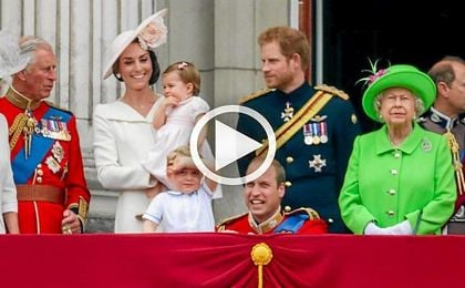 La familia real británica durante el ´Trooping the Colour´. La familia real británica durante el ´Trooping the Colour´.