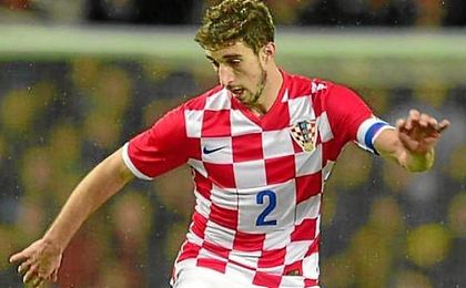 Sime Vrsaljko, lateral de la selección croata. Sime Vrsaljko, lateral de la selección croata.