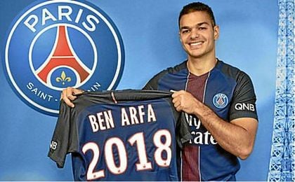 Ben Arfa en su presentación Ben Arfa en su presentación