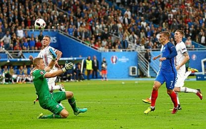 Griezmann anotó uno de los goles de Francia. Griezmann anotó uno de los goles de Francia.