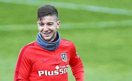Luciano Vietto, entrenándose con el Atlético de Madrid. Luciano Vietto, entrenándose con el Atlético de Madrid.