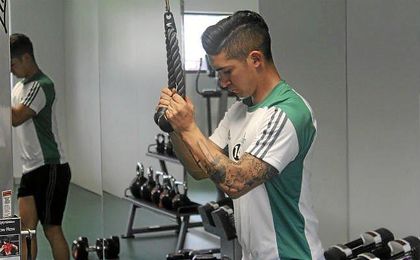 Felipe Gutiérrez en solitario en el gimnasio. Felipe Gutiérrez en solitario en el gimnasio.