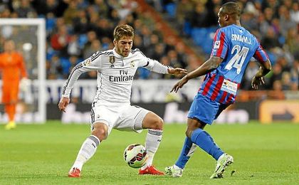 Lucas Silva, durante un partido con el Real Madrid. Lucas Silva, durante un partido con el Real Madrid.