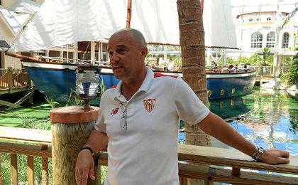 Jorge Desio, preparador físico sevillista, en Orlando. Jorge Desio, preparador físico sevillista, en Orlando.