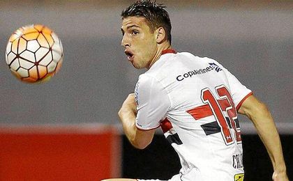 Calleri, durante un partido con Sao Paulo. Calleri, durante un partido con Sao Paulo.