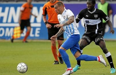 Sandro anotó el primero del Málaga. Sandro anotó el primero del Málaga.