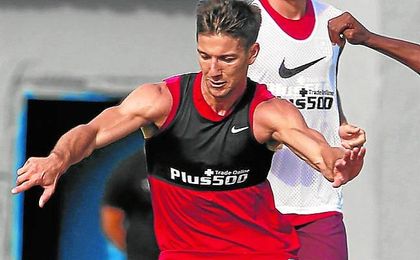 Luciano Vietto, con el Atlético de Madrid. Luciano Vietto, con el Atlético de Madrid.