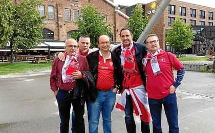 El presidente del Sevilla José Castro este martes en Trondheim. El presidente del Sevilla José Castro este martes en Trondheim.